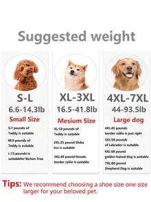 1pc Red Large Dog Rain Coat - Red - View 3