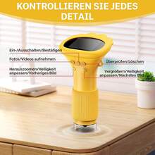Digital Microscope 1000X Portable Pocket Microscope 1080P HD 5.08 Cm IPS Screen USB Microscope With 8LED Computer Microscope Electron Biological Gifts For Christmas Birthday - White - View 10