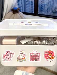 50PCS Pink Valentine's Day Bookish Series Stickers,Creative Cartoon Stickers, DIY Decorate Gift Boxes, Envelopes, Mobile Phones, Water Cups, Waterproof Stickers - Multicolor - View 9