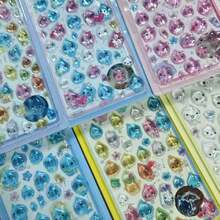 1pc 2026 Hot Japanese Manga Cute And High Beauty Cartoon Periphery, Fun Suspension Stickers Dopamine Girl Heart Cute And Cute Little Water Drop Stickers - Multicolor - View 4