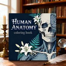 1 Pc 7.87 X 7.87 Inch Adult Coloring Book - Human Anatomy Theme, Help You Relax, Great Gift For Adult Holidays And Birthdays - Human Body Coloring Book - View 7