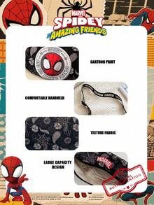 1 Pc Marvel Officially Licensed Spider-Man Pattern Fanny Pack,Multifunctional Sling Bag, Boys' Casual Crossbody Bag, Lightweight Adjustable Strap Chest Bag,Cartoon Coin Purse,Bum Bag, Ideal For Boy,Boy, Young Fans,Students, Perfect For Daily School Runs, Outdoor Play, Theme Park Visits, Holiday Trips, Sports ﻿ - Multicolor - View 12