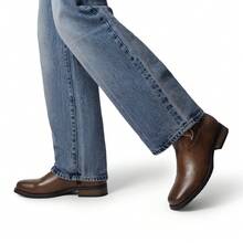 Botas Vaqueras para Hombre con Punta Cuadrada Western Cowboy Boots - Marrón - Ver 8