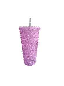 1pc Diamond-Encrusted Bead - Featuring A Sparkling Pearlescent Design, This Reusable Cup With A Straw Is Leak-Proof And Perfect For Party Drinks, Daily Use, And As A Birthday/Valentine's Day Gift - Multicolor - View 23