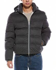 Brunello Cucinelli Wool Down Coat - 彩色 - 查看 4