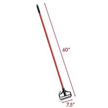 Durable Steel And Polypropylene Resin Mop Handle With Black Powder Coating - Multicolor - View 5