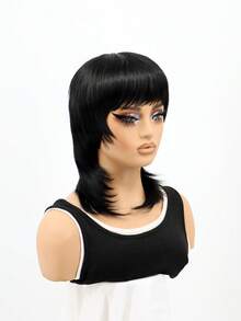 Short Layered Pixie Cut With Bangs Mullet Wig For Women Full Machine Made Synthetic Heat Resistant Wigs Multicolor For Daily Life,Cosplay - Multicolor - View 4