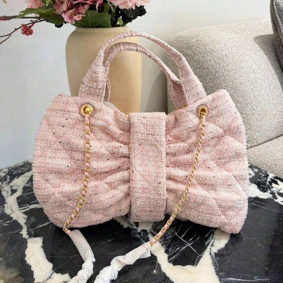 Women Top Handle Bags - Pink - View 1
