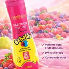 Sabonete Íntimo Líquido Babablu Tutti Frutti 200ml - Pink - Visão 3