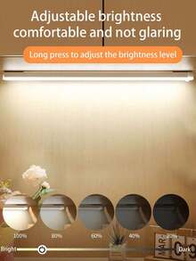 شريط إضاءة LED لا سلكي للخزانة مع جهاز استشعار الحركة، قابل للشحن اللاسلكي بالمغناطيس، تشغيل/إيقاف تلقائي، إضاءة خافتة، قابل للتطبيق في أكثر من منظر، عمر طويل، مثالي لإضاءة المنزل - متعدد الألوان - مشاهدة 7