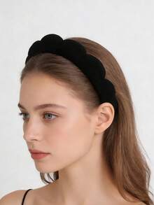 1件装女士高帮海绵针织云朵发箍 - 夏季洗面奶发饰 - 彩色 - 查看 1