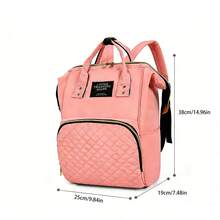 Túi xách thời trang mới cho mẹ, Ba lô hình thoi, Túi du lịch đa năng dung tích lớn, Túi đựng tã cho mẹ và bé, Chống thấm nước, Ba lô du lịch nhẹ, Quà tặng Giáng sinh, Sinh nhật - màu đen - Xem 6