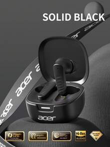 Tai nghe Bluetooth không dây nâng cấp của Acer, kiểu dáng nhét tai, nhiều màu sắc để lựa chọn, âm thanh nổi trầm sâu, khử tiếng ồn thông minh, chất liệu silicon mềm mại tạo cảm giác thoải mái, phù hợp cho thể thao, chạy bộ, đạp xe, tương thích với điện thoại và máy tính bảng, phiên bản mới năm 2026. - Một cỡ - Xem 16