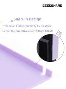 Cute Rabbit Game Console Protective Cover Compatible With Nintendo Switch 2017 Dock - Mauve Purple - View 6