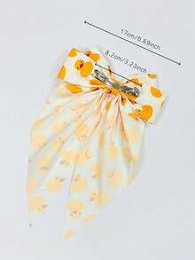 6pcs/Set Women's Cute Cartoon Duck Hair Clips, Elastic Hair Scrunchies, Bow Hair Clips, Headbands, Mini Hair Claws - Multicolor - View 5