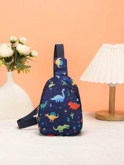Túi đeo chéo trẻ em kiểu Hàn Quốc, túi ngực hoạt hình dễ thương thời trang, thích hợp cho hoạt động ngoài trời.