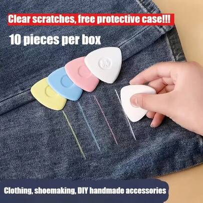 1pcMulticolor Sewing Pattern Marking Tool, DIY Embroidery Needle And Thread Accessories For Clothing, Precise Positioning Device For Garment Cutting, High-Quality Erasable Pen, With Protective Shell Packed In A Box [Festival Gift For Wife And Mother] Style And Color Are Randomly Sent