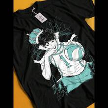 Hinata Shoyo Manga Strip Haikyuu Haikyu Anime Unisex Tshirt T-Shirt Tee ALL SIZE (3) - 黑色 - 查看 8