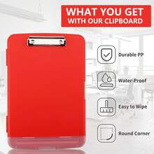 TABLA PORTAPAPELES CON CLIP/ ROJO - Libro único - Ver 6