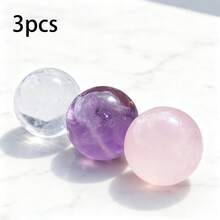 3/6件套波西米亚风弹力手链套装，天然宝石材质——蓝色条纹、白色水晶、白色纹理珠和粉紫色混合宝石珠，女士弹力串珠首饰制作材料 - 彩色 - 查看 17