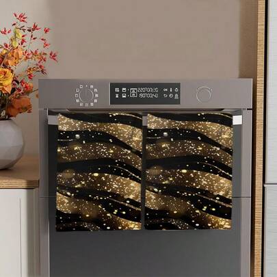 2/4/48pcs Vintage Style Flowing Golden Pattern Print Kitchen Towels - Super Soft, Highly Absorbent Polyester Dish Towels & Hand Towels, Ideal For Holiday Decor, New Year Gifts, Kitchen Decor, Party Decorations