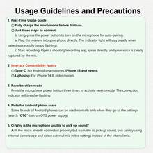 HITOZON Professional Wireless Microphone For Smartphones, Plug And Play Mini Button Wireless Lavalier Microphone With Charging Case, Suitable For Video Recording, Teaching, Interviews, Podcasts, Omnidirectional Wireless Condenser Microphone For Vlogging - Black Yellow - View 6