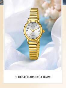 LIGE Fashion Ladies Casual Watch Waterproof Pointer Quartz Watch Elegant Business Watch - Gold - View 7