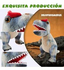 TendenciaPeluche Dinosaurio Juguete Muñeco Peluche Jurasico NiñoCalidad premium - Dilofosaurio - Ver 2