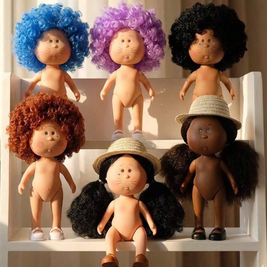 24厘米西班牙土豆娃娃米娅毛绒娃娃，女孩娃娃，西班牙土豆娃娃裸体娃娃 - 彩色 - 查看 1