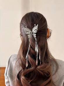 1个女士合金花朵、猫眼、叶子、水钻、珍珠发爪夹，浪漫、奢华、优雅的发髻固定器，简约、高端、时尚，适合日常休闲发夹，女士发饰，夏季沙滩配饰 - 彩色 - 查看 13