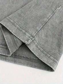 Summer Topssummer Tops 2026WeStyle Hub Valentine's Day 1 PcsFruit Of The Holy Spirit Christian Faith Religious Printing Vintage Washed T-Shirt, 230G, Retro Street Style. Simple And Versatile, Pure Cotton Is Of High Quality, Novel And Fashionable, And It Is A Must-Have Fashion T-Shirt For Spring And Summer. 180g 100% Cottongraphic Tees Womensummer Clothes Washed Cotton - Xám - Xem 5