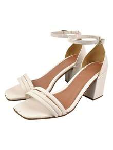 Women's Sandal With 7.5 Cm Heel And Closed Back, 1263.02 - 香檳色 - 查看 9