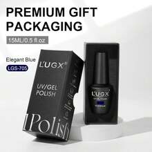 L'UGX Dark Blue Gel Nail Polish - Navy Color, 15ML, Long Lasting UV Gel, DIY Manicure &Amp; Pedicure, Salon Holiday Gifts For Women LGS-705 - ColorG - 查看 4