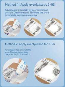 1/2/3 piezas Borrador de etiquetas de papel térmico - Protección de privacidad Removedor de etiquetas de envío, Suministros de oficina y logística de almacén - / - Ver 9