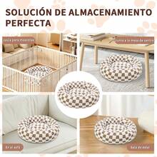 TendenciaCamas Perros Gatos Dakuly 50cm Marrón Lavable AntiestresCalidad premium - Marrón - Ver 8