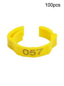 100pcs Red Blue Adjustable Chicken Foot Ring With Numbers 001-100 Reusable Identification Leg Bands Clip On Rings Tags For Poultry Chickens Ducks Gees - Multicolor - View 9