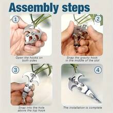 1个户外可折叠不锈钢求生钩 - 登山徒步钩，露营可折叠虎爪刀 - 彩色 - 查看 4