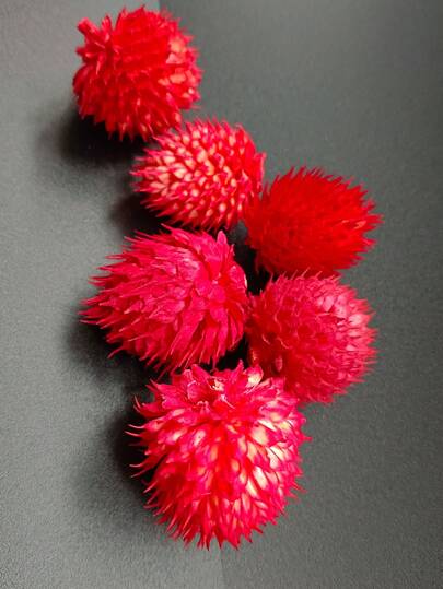 1盒草莓装饰玻璃罩DIY手工花卉用品，可作悬挂饰品、发夹工艺品、花卉设计