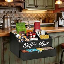 1 chiếc kệ đựng đồ pha cà phê bằng gỗ mộc mạc, giá đựng viên cà phê để bàn, hộp đựng phụ kiện cà phê và trà để bàn, hộp đựng phụ kiện cà phê kiểu nhà nông, trang trí quầy bar, sắp xếp nhà cửa, trang trí phòng học. - Nhiều màu - Xem 2