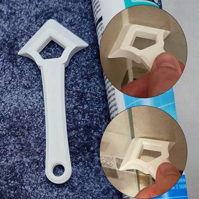 1pc Heavy Duty Caulking Tool Set, With Silicone Caulk Applicator, Scraper And Edge Repair Tool - Professional Grade Floor Tile, Wall And Flooring Repair Kit, Durable Construction