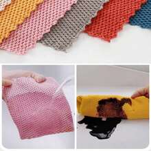 Super Absorbent Microfiber Kitchen Dishcloth, Thick Corn Kernel Cleaning Cloth, Oil-Free And Special Texture For Efficient Dishwashing And Surface Cleaning, Microfiber Dishcloth, Assorted Colors - Square - View 4