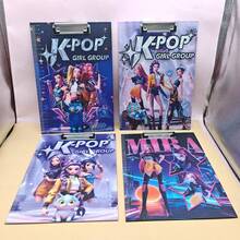 DOBBLE 1件 K-POP 女巫组合周边卡通创意学生备忘录板、绘图板、收纳夹、文件袋（随机款式） - 彩色 - 查看 3