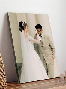 Tranh in ảnh theo yêu cầu - Tải ảnh của riêng bạn lên - Khung ảnh cưới, ảnh chân dung cô dâu chú rể - Quà cưới cá nhân hóa, phù hợp cho đám cưới và trang trí phẳng 2D, tuyệt vời cho trang trí phòng. - Nhiều màu 04 - Xem 4