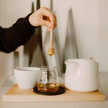 LZYMSZ  24Pcs Honey Dipper Sticks, Wooden Honey Sticks, 4.1 Inch Honeycomb Stick, Mini Honeys Stirrer Stick For Honeys Jar Dispense Drizzle And Wedding Party Gift First Birthay Baby Shower Decor - 4 Inch - View 7