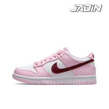 Nike Dunk Low Pink Foam Red White GS Kids CW1590-601 - 淺粉色 - 查看 1