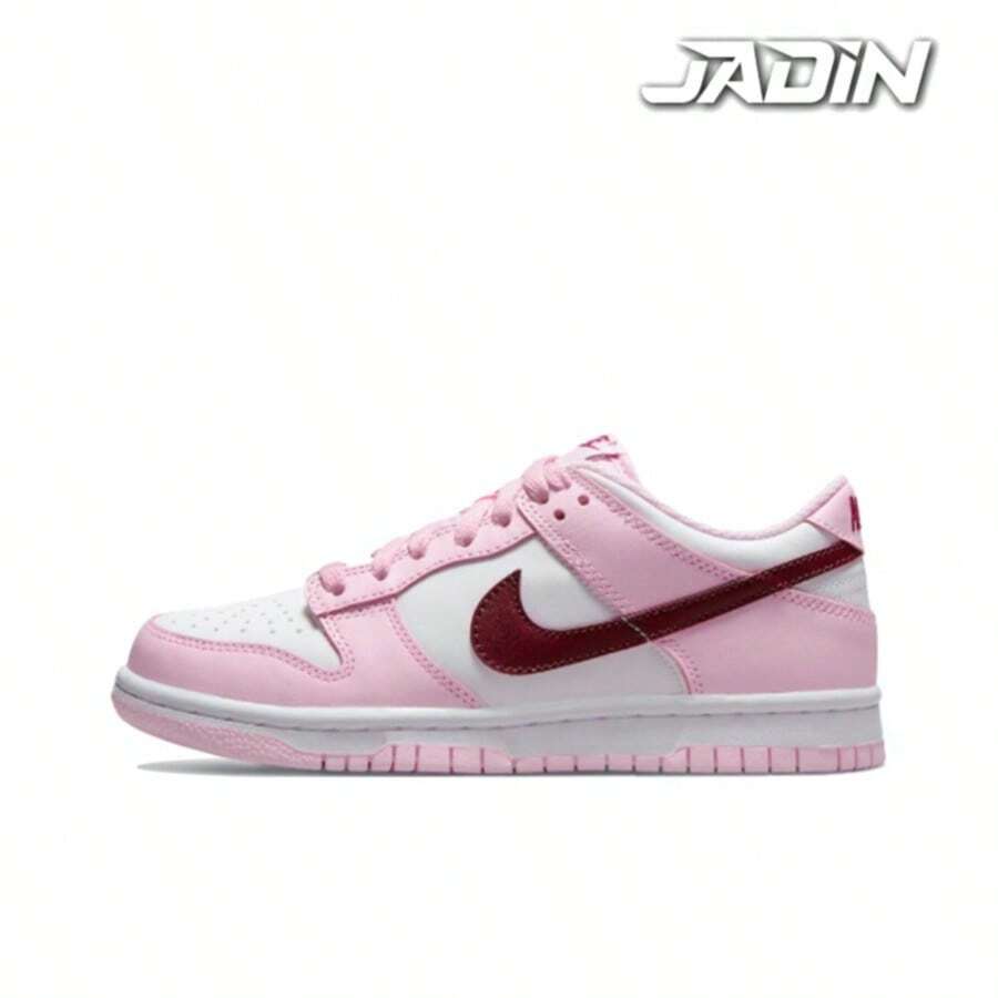 Nike Dunk Low Pink Foam Red White GS Kids CW1590-601 - 淺粉色 - 查看 1