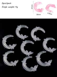 Acrylic Mermaid Moon Bead Big Moon Bead Pen Bead DIY Jewelry Accessories Bead Loose Bead - Multicolor - View 15