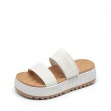 Women's Waterproof 1.69-Inch Slingback Platform Water Sandals Adjustable Casual Lightweight Wedge Chunky Sandals For Beach Vacation Summer Shoes - 白色 - 查看 8