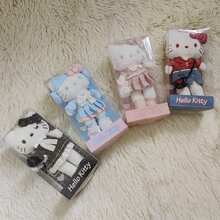 1个三丽鸥Hello Kitty可爱长腿小猫毛绒挂件，毛绒娃娃装饰品，节日礼物 - 彩色 - 查看 3