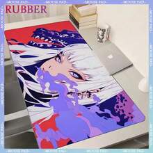 Anime Girl Lock Edge Computer MousePad 1200 X 600 Rubber Oversized Gaming Computer Pad Gamer Non-Slip Keyboard Pad Game Desk Pad - 橡膠 - 查看 1